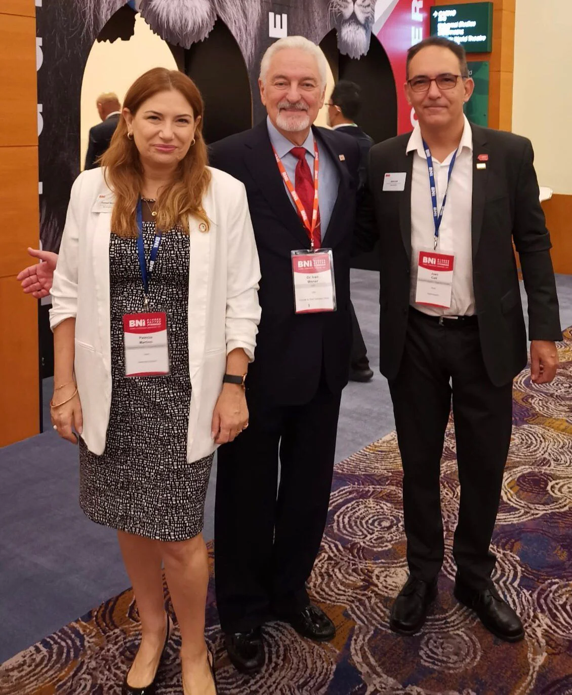 Patricia Martino, Directora Ejecutiva de BNI Baleares con Ivan Misner, Fundador de BNI Business Network International y Joan Coll BNI Global Convention Madrid 2023 Convención Global BNI Madrid 2023 BNI Baleares https://bnibaleares.com/es/index The Ambassadors Sections Patricia Martino, Directora Ejecutiva de BNI Baleares con Ivan Misner, Fundador de BNI Business Network International y Joan Coll<br />BNI Global Convention Madrid 2023<br />Convención Global BNI Madrid 2023<br />BNI Baleares<br />https://bnibaleares.com/es/index<br />The Ambassadors Sections